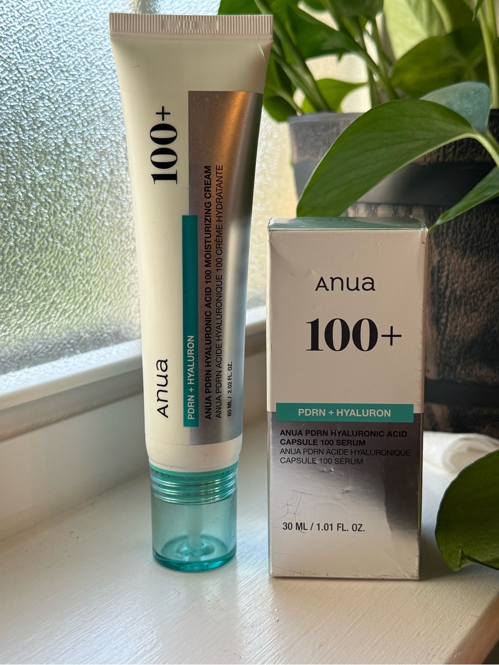 ANUA PDRN Hyaluronic Acid 100 Serum + Moisturizing Cream Set 30ml 60ml K-Beauty